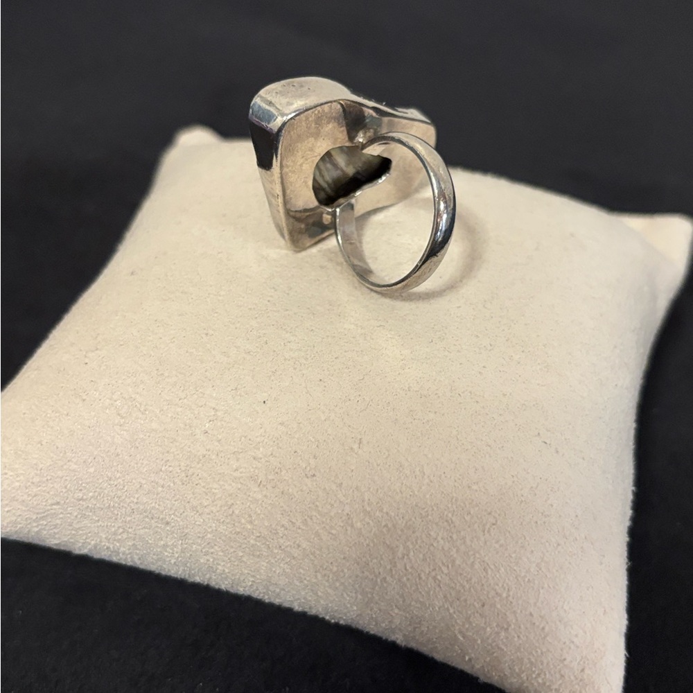 Abalone Shell "Natural" Silver Ring - image 5